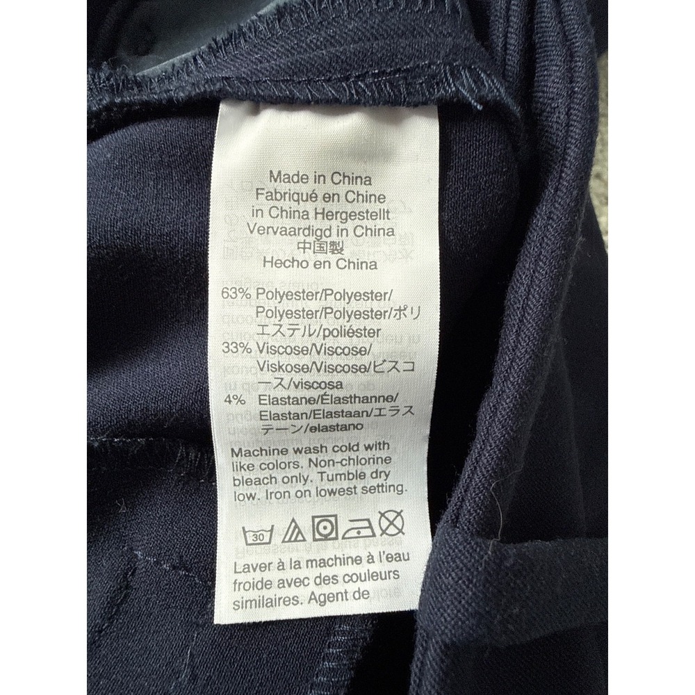 J. CREW Solid‎ Navy Blue K2916 Slim Ankle Bi-Stretch Trouser Pants Size 8 Nordie - Picture 5 of 5